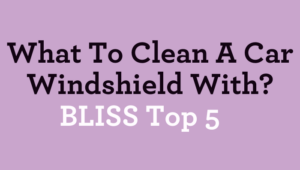 What To Clean A Car Windshield With? BLISS Top 5