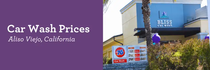 Car Wash Prices | Aliso Viejo, California