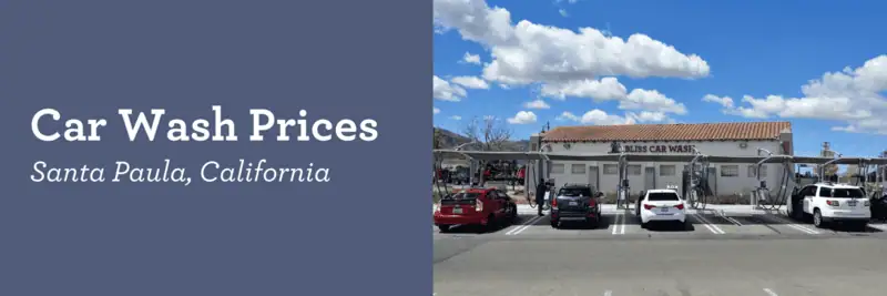 Car Wash Prices | Santa Paula, California