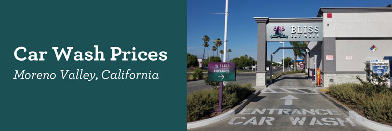 Car Wash Prices | Moreno Valley, California